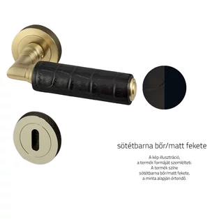 Sötétbarna bőr / Matt fekete