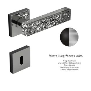 Fekete üveg / Fényes króm
