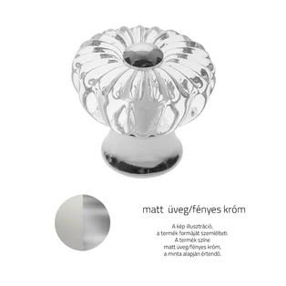 Matt üveg / Fényes króm