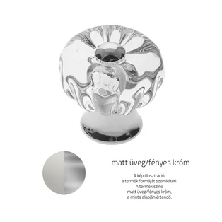Matt üveg / Fényes króm