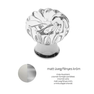 Matt üveg / Fényes króm