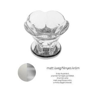 Matt üveg / Fényes króm