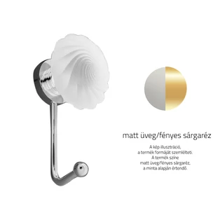 Matt üveg / Fényes sárgaréz