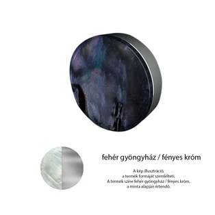 Fehér gyöngyház / Fényes króm