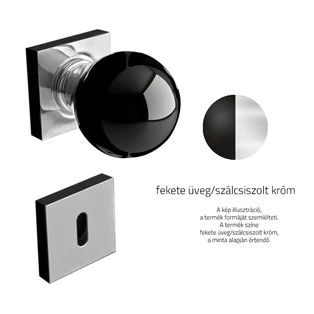 Glass Design SFERA Home négyzetrozettás gomb kilincsgarnitúra