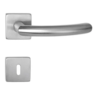 Maestro Gino rozsdamentes acél négyzetrozettás kilincsgarnitúra