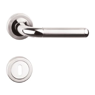 Maestro Giulia króm - rozsdamentes acél körrozettás kilincsgarnitúra