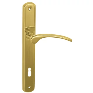 Maestro Sofia fényes réz hosszúcímes kilincsgarnitúra