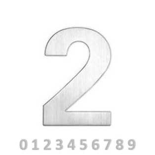 Maestro Házszám - 12 cm rozsdamentes acél