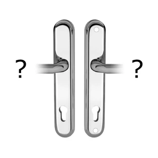 Maestro Universal fényes króm biztonsági bejárati ajtó kilincsgarnitúra választható kilincsszárral - kilincs-kilincs