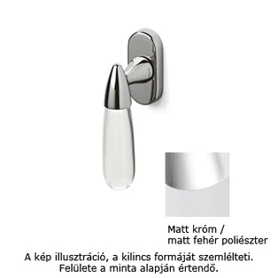 Matt króm / Matt üveg