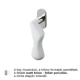 Matt króm / Fehér