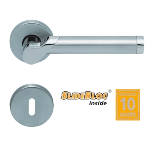 Scoop 1765 Fina inox kilincsgarnitúra SlideBloc mechanikával