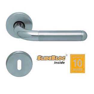 Scoop 1173 inox kilincsgarnitúra SlideBloc mechanikával