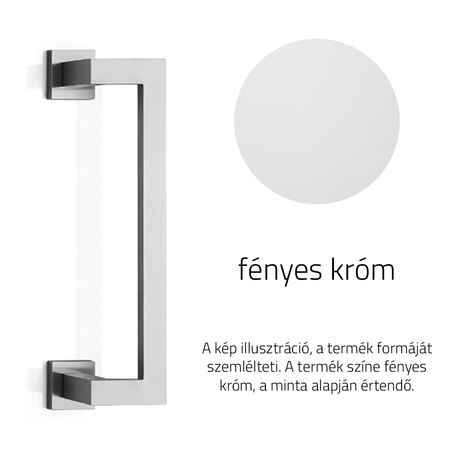 Olivari Diana fényes króm ferdített tolóajtó fogantyú