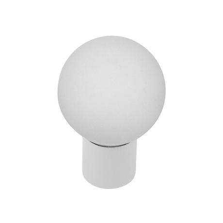 Glass Design P906 víztiszta üveg / fényes króm bútorfogantyú Ø 20 mm