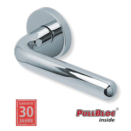 Scoop 1200 Image II polírozott inox kilincsgarnitúra PullBloc mechanikával