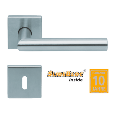 Scoop 1106 Thema inox kilincsgarnitúra SlideBloc mechanikával