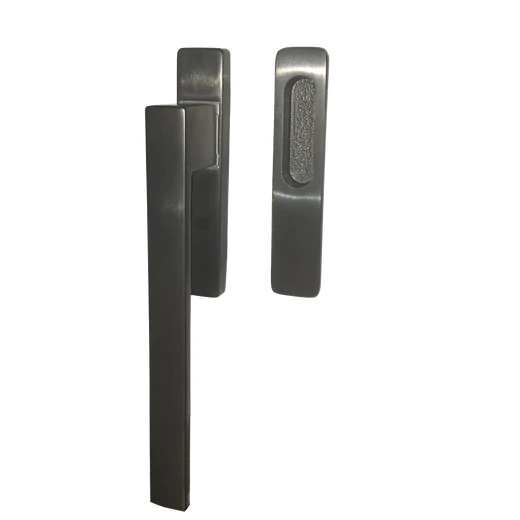 Maestro Q-arte PVD szatén fekete emelő-toló ajtókilincs