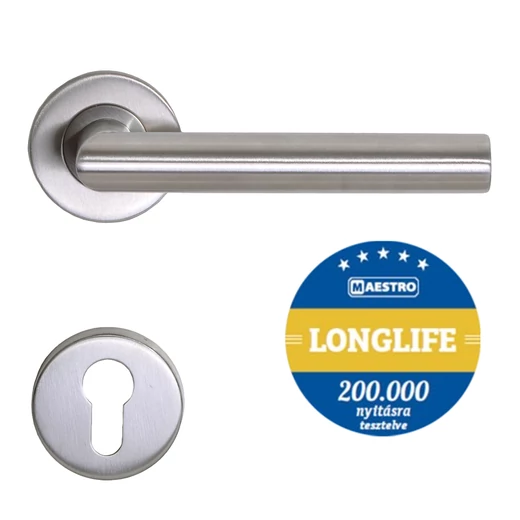 Maestro Thema Pro Objekt 3 inox körrozettás kilincsgarnitúra