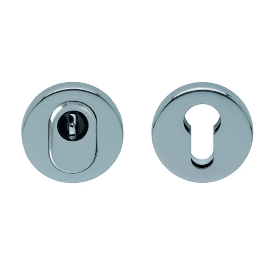 Scoop polírozott inox cilindervédős biztonsági körrozetta