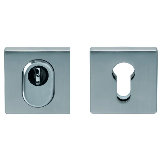 Scoop inox cilindervédős biztonsági négyzetrozetta