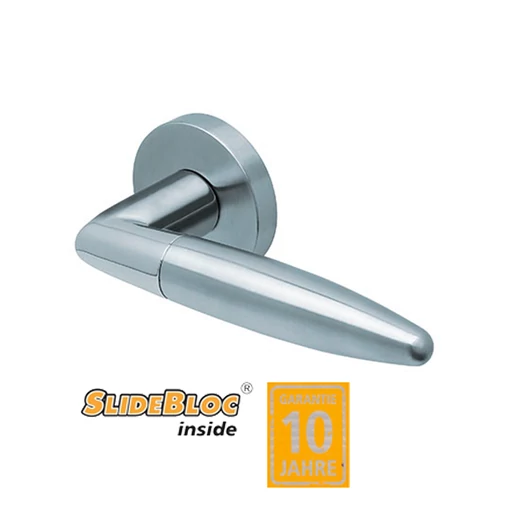 Scoop 1007 Optima polírozott inox kilincsgarnitúra SlideBloc mechanikával