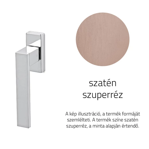 Olivari Diana szatén szuperréz ablakfélkilincs