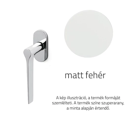 Olivari Lama L matt fehér ablakfélkilincs