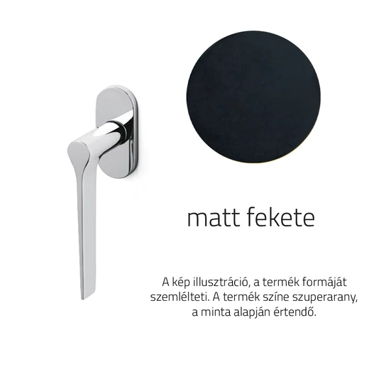 Olivari Lama L matt fekete ablakfélkilincs