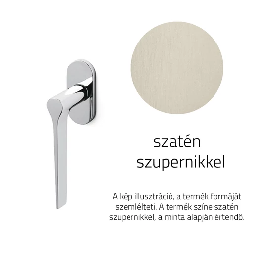 Olivari Lama L szatén szupernikkel ablakfélkilincs