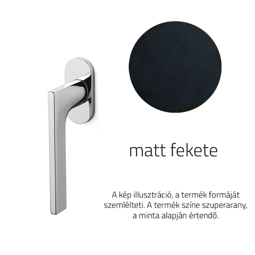 Olivari Lotus matt fekete ablakfélkilincs