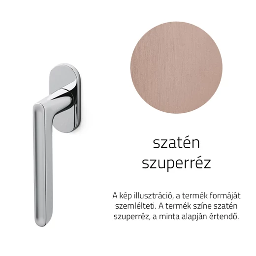 Olivari Lucy szatén szuperrézablakfélkilincs