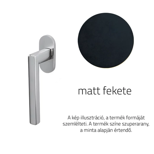 Olivari Okay matt fekete ablakfélkilincs