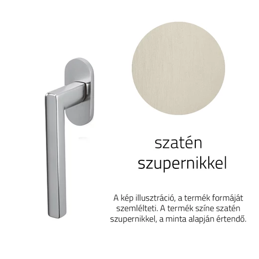 Olivari Okay szatén szupernikkel ablakfélkilincs