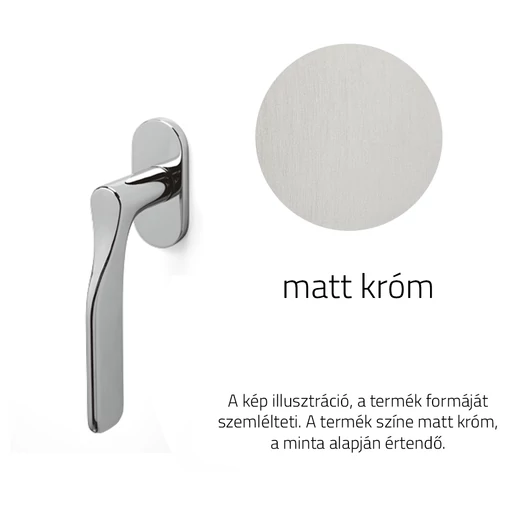 Olivari Paddle matt króm ablakfélkilincs