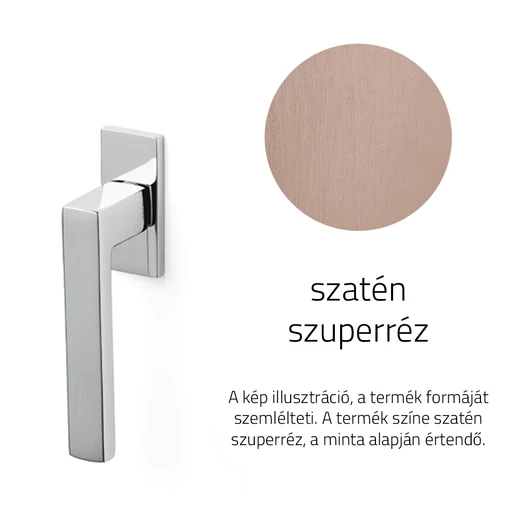 Olivari Planet Q szatén szuperréz ablakfélkilincs
