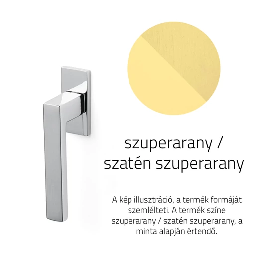 Olivari Planet Q szuperarany / szatén szuperarany ablakfélkilincs