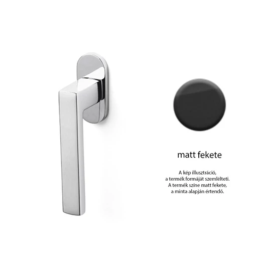 Olivari Planet matt fekete ablakfélkilincs