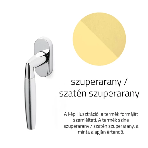Olivari Sector szuperarany / szatén szuperarany ablakfélkilincs