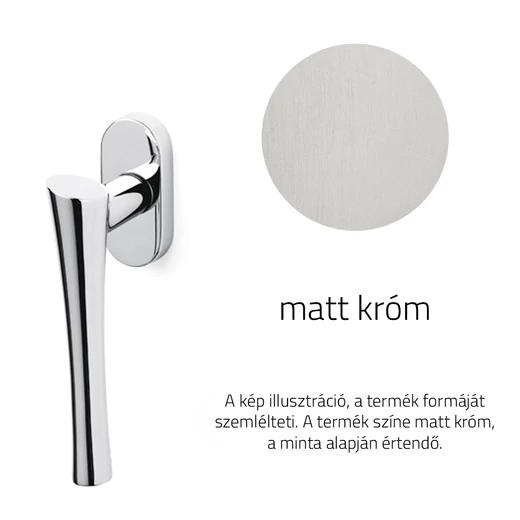 Olivari Sibilla matt króm ablakfélkilincs