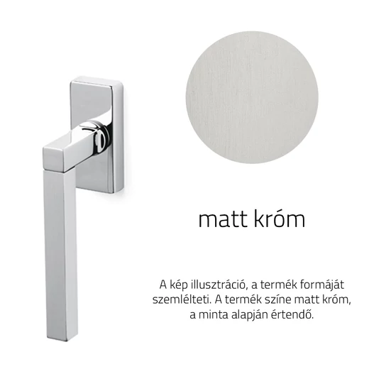 Olivari Time Q matt króm ablakfélkilincs