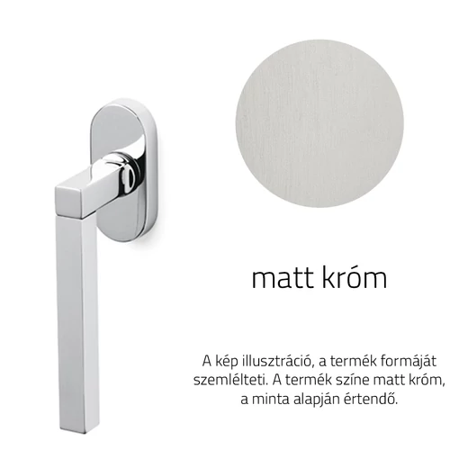 Olivari Time matt króm ablakfélkilincs