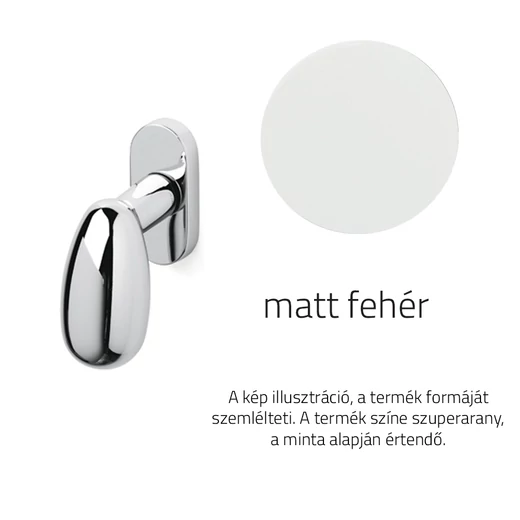Olivari Uovo matt fehér ablakfélkilincs