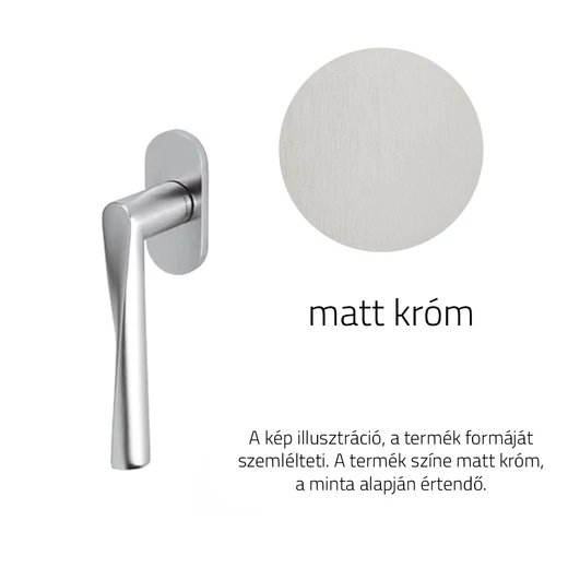Olivari Dynamic matt króm ablakfélkilincs