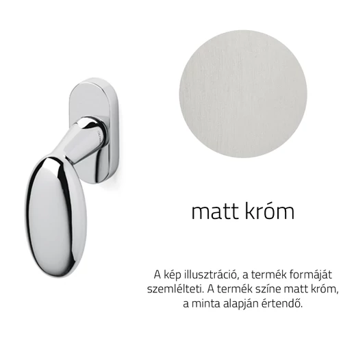 Olivari Blindo matt króm ablakfélkilincs
