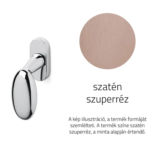 Olivari Blindo szatén szuperréz ablakfélkilincs