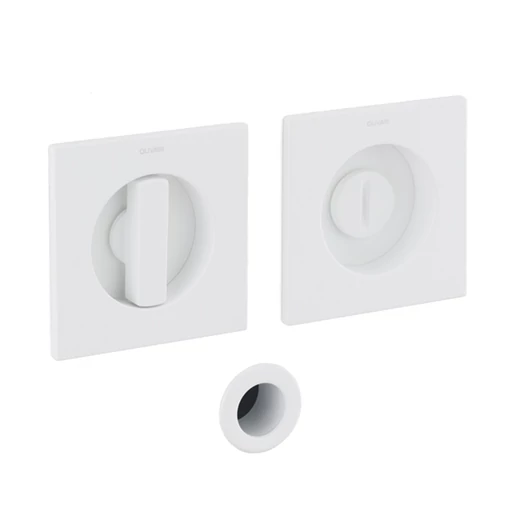 Olivari Giotto Q matt fehér WC záras szögletes húzókagyló pár 65 mm 