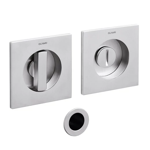 Olivari Giotto Q szuperinox WC záras szögletes húzókagyló pár