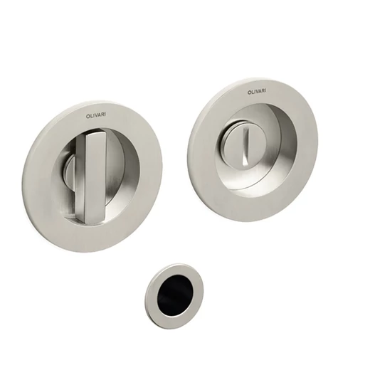 Olivari Dante szatén szupernikkel WC záras húzókagyló pár